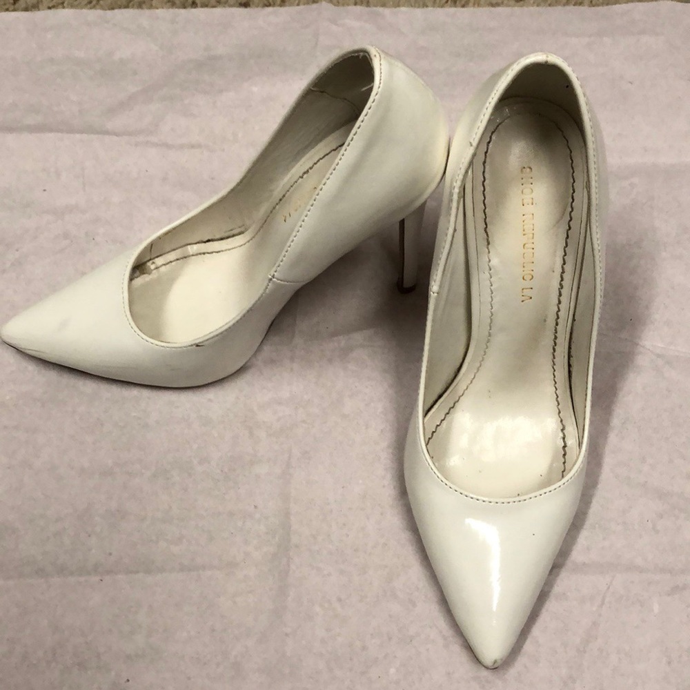 White pumps
